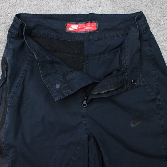 Nike Tech Woven Bonded Shorts Mens 28 Blue Cargo Cotton Stretch w/ 11" inseam - Picture 8 of 12